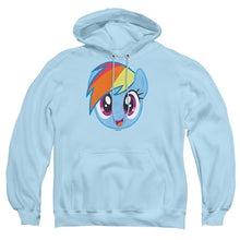 Load image into Gallery viewer, My Little Pony Rainbow Dash Head Mens Hoodie Light Blue