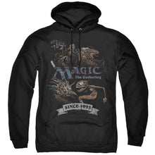 Load image into Gallery viewer, Magic The Gathering Four Pack Retro Mens Hoodie Black
