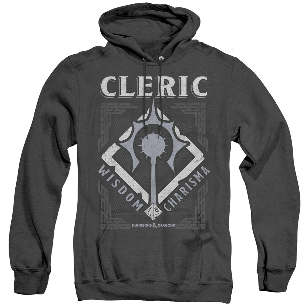 Dungeons And Dragons Cleric Heather Mens Hoodie Black
