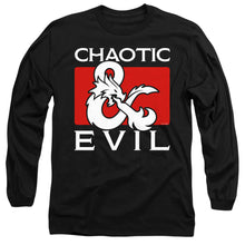 Load image into Gallery viewer, Dungeons And Dragons Chaotic Evil Mens Long Sleeve Shirt Black Officially Licensed