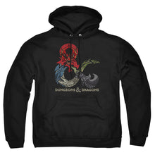Load image into Gallery viewer, Dungeons And Dragons Dragons In Dragons Mens Hoodie Black