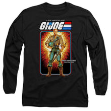 Load image into Gallery viewer, G.I. Joe Duke Card Mens Long Sleeve Shirt Black Officially Licensed