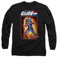 Load image into Gallery viewer, G.I. Joe Cobra Commander Card Mens Long Sleeve Shirt Black Officially Licensed