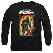 Load image into Gallery viewer, G.I. Joe Roadblock Card Mens Long Sleeve Shirt Black Officially Licensed