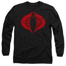 Load image into Gallery viewer, G.I. Joe Cobra Logo Mens Long Sleeve Shirt Black Officially Licensed