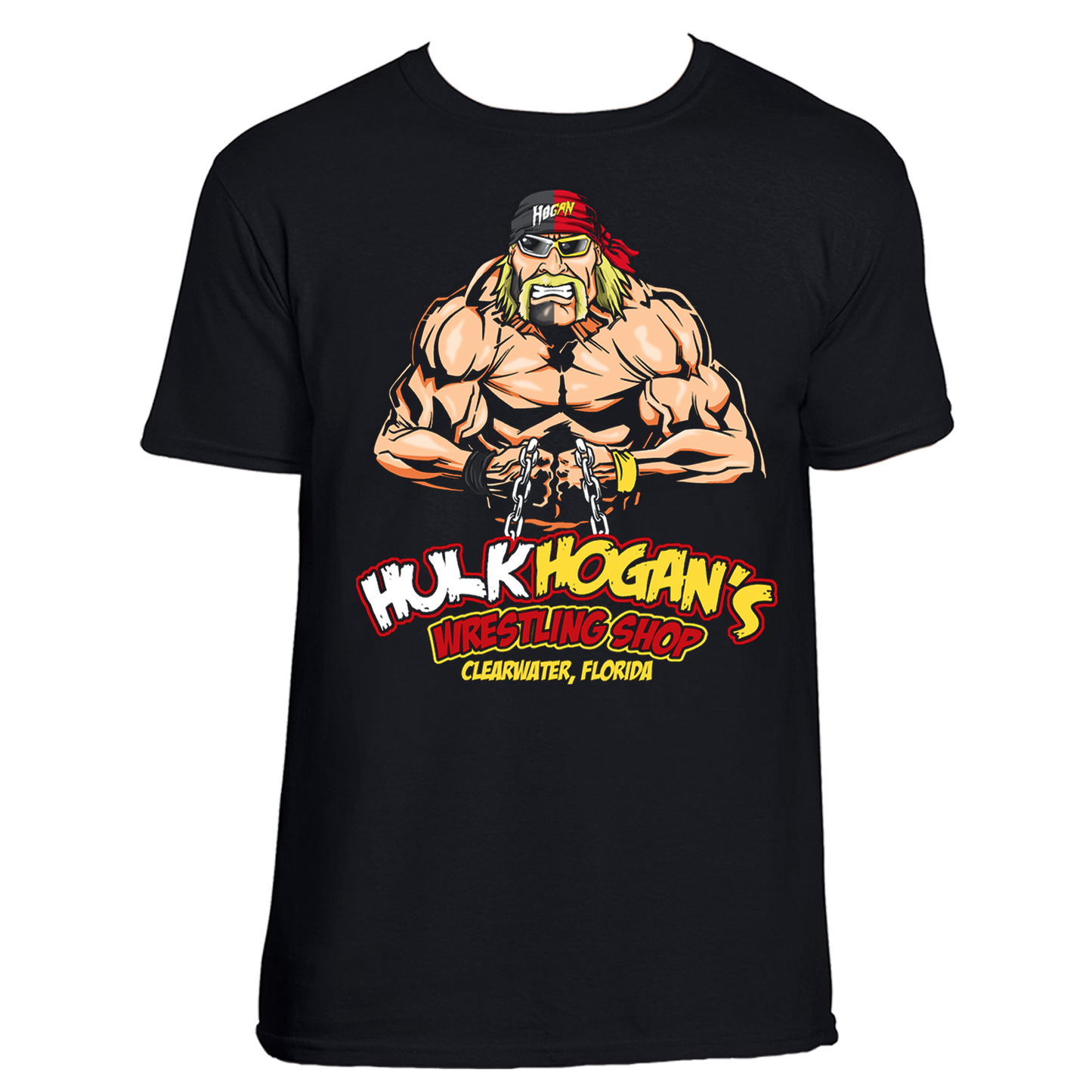 Hulk Hogan Splitface Mens T Shirt Black