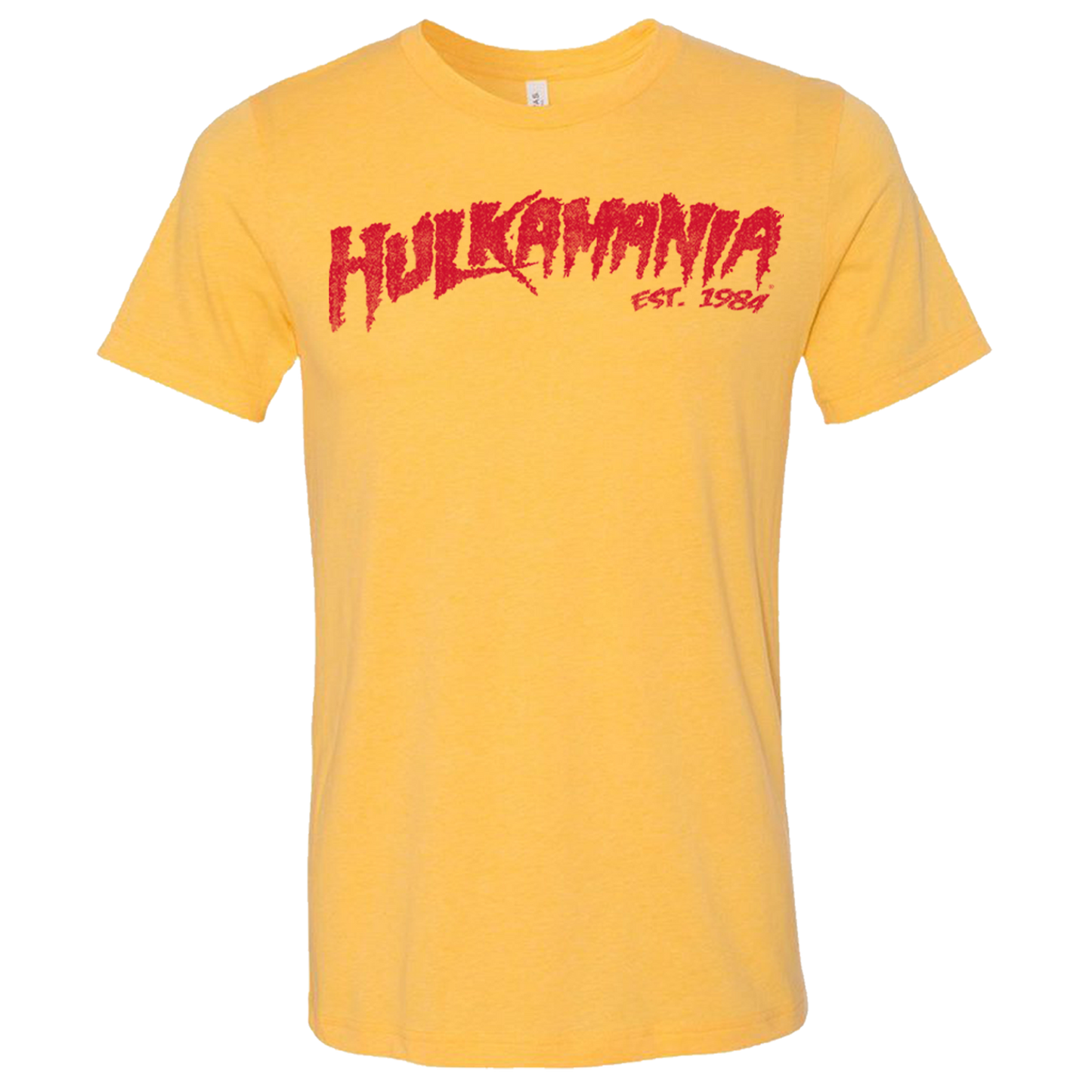 Hulk Hogan Hulkamania Adult Mens T Shirt Vintage Yellow