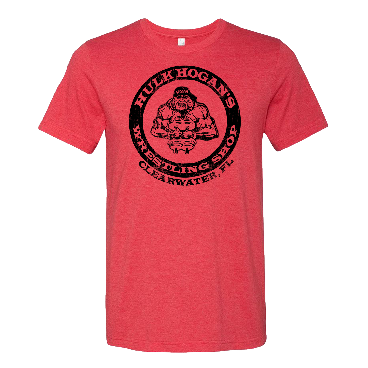 Hulk Hogan Holgan's Wrestling Shop HBS Circle Crab Mens T Shirt Red