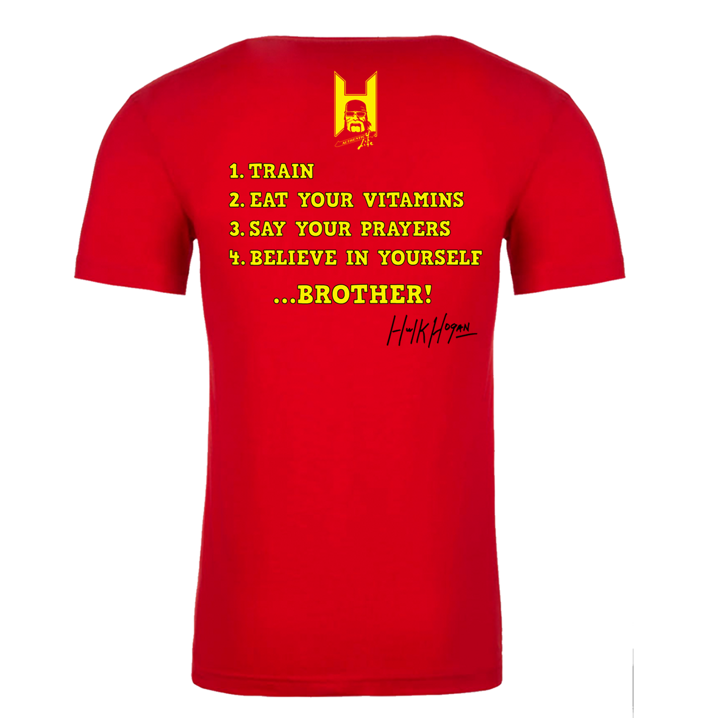 Hulk Hogan Hulks Rules Mens T Shirt Red