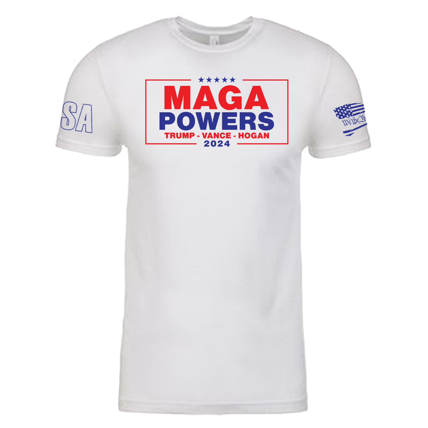 Hulk Hogan MAGA-Powers Mens T Shirt White