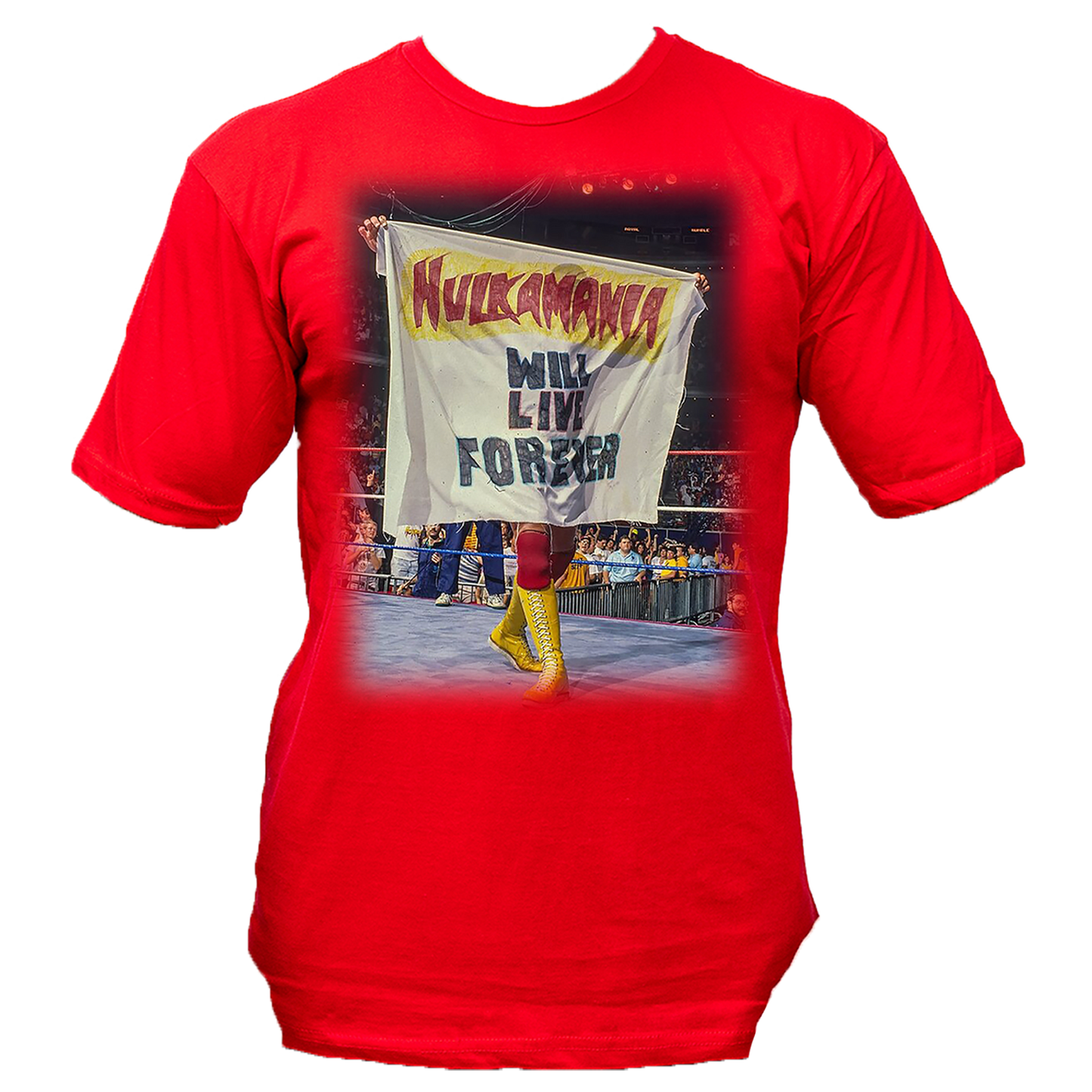 Hulk Hogan Hulkamania Will Live Forever Mens T Shirt Red