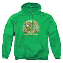 Load image into Gallery viewer, Yogi Bear Lifes A Pic-A-Nic Mens Hoodie Kelly Green