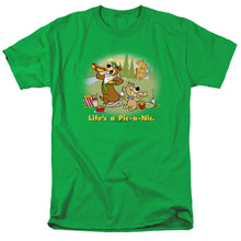 Load image into Gallery viewer, Yogi Bear Lifes A Pic-A-Nic Mens T Shirt Kelly Green