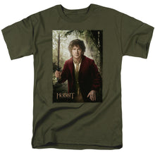 Load image into Gallery viewer, The Hobbit Bilbo Poster Mens T Shirt Military Green