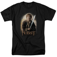 Load image into Gallery viewer, The Hobbit Bilbo And Sting Mens T Shirt Black