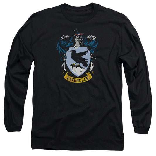 Harry Potter Ravenclaw Crest Mens Long Sleeve Shirt Black Officially Licensed