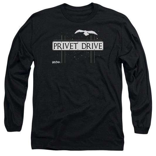 Harry Potter Privet Drive Mens Long Sleeve Shirt Black Officially Licensed
