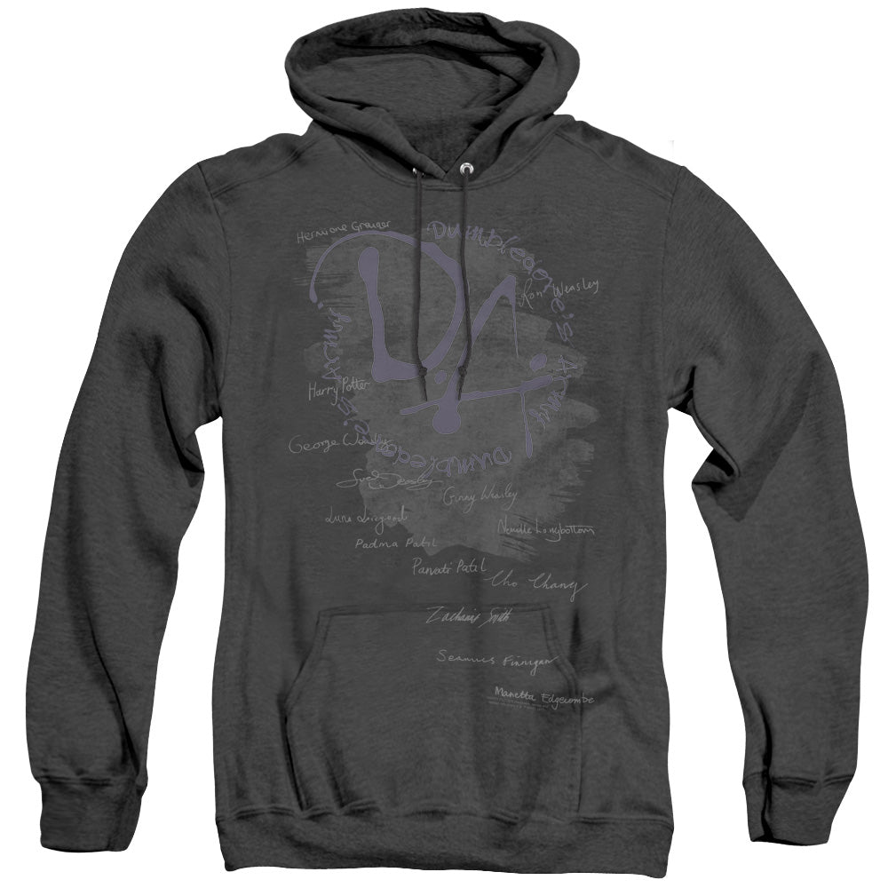 Harry Potter Dumbledores Army Heather Mens Hoodie Black