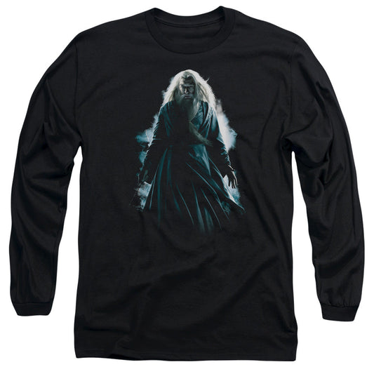 Harry Potter Dumbledore Burst Mens Long Sleeve Shirt Black Officially Licensed