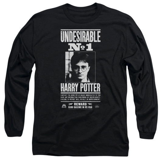 Harry Potter Undesirable No 1 Mens Long Sleeve Shirt Black Officially Licensed