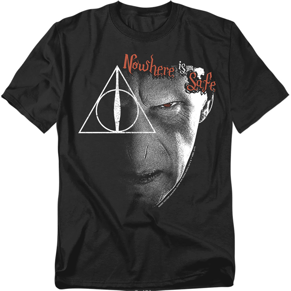 Harry Potter Nowhere Is Safe Mens T Shirt Black