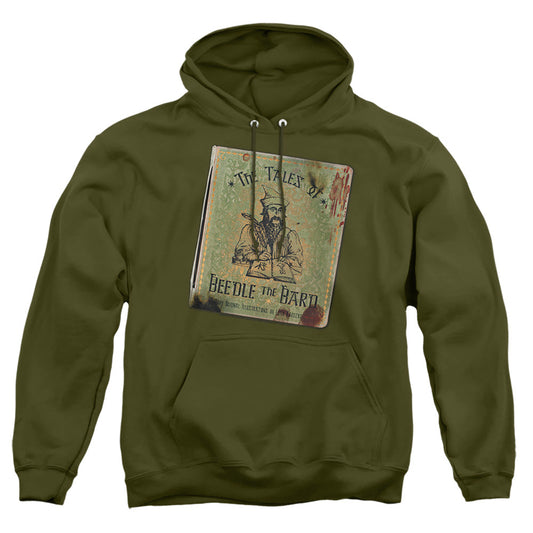 Harry Potter Beedle The Bard Mens Hoodie Military Green