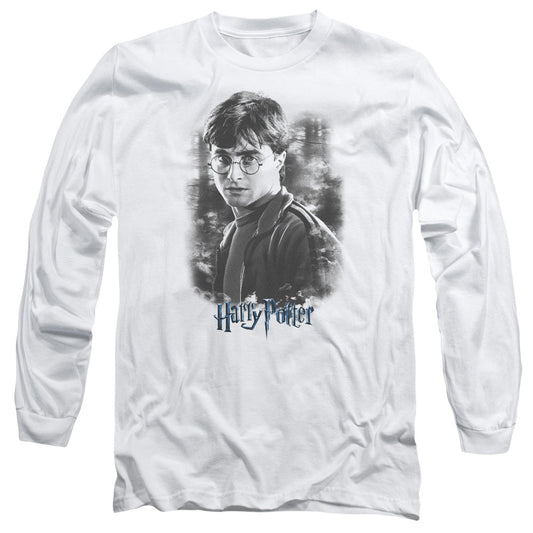 Harry Potter Harry In The Woods Mens Long Sleeve Shirt White Officially Licensed