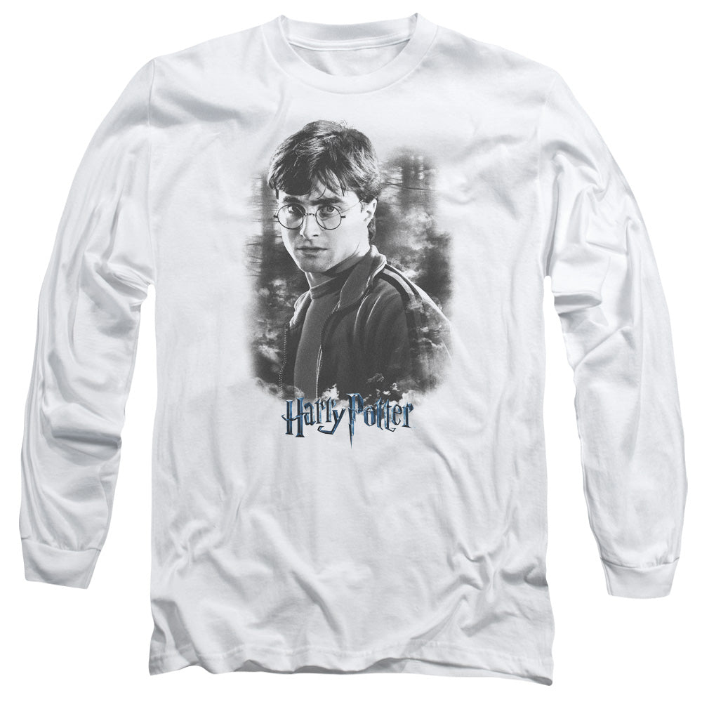 Harry Potter Harry In The Woods Mens Long Sleeve Shirt White Officially Licensed