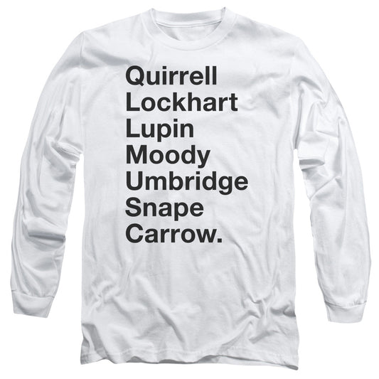 Harry Potter Professors Mens Long Sleeve Shirt White Officially Licensed