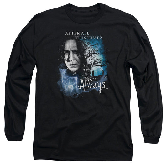 Harry Potter Always Mens Long Sleeve Shirt Black Officially Licensed