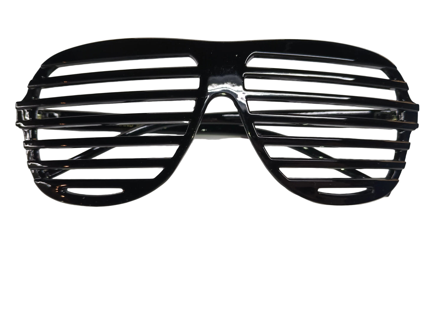 Black Aviator Shutter Shade Glasses