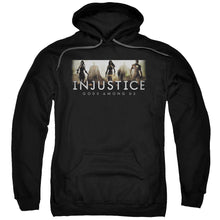Load image into Gallery viewer, Injustice Gods Among Us Logo Mens Hoodie Black