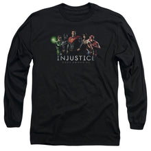 Load image into Gallery viewer, Injustice Gods Among Us Injustice League Mens Long Sleeve Shirt Black Officially Licensed
