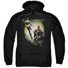 Load image into Gallery viewer, Injustice Gods Among Us Battle Of The Gods Mens Hoodie Black