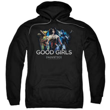 Load image into Gallery viewer, Injustice Gods Among Us Good Girls Mens Hoodie Black