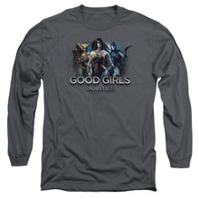 Load image into Gallery viewer, Injustice Gods Among Us Good Girls Mens Long Sleeve Shirt Charcoal Officially Licensed