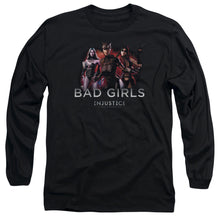 Load image into Gallery viewer, Injustice Gods Among Us Bad Girls Mens Long Sleeve Shirt Black Officially Licensed