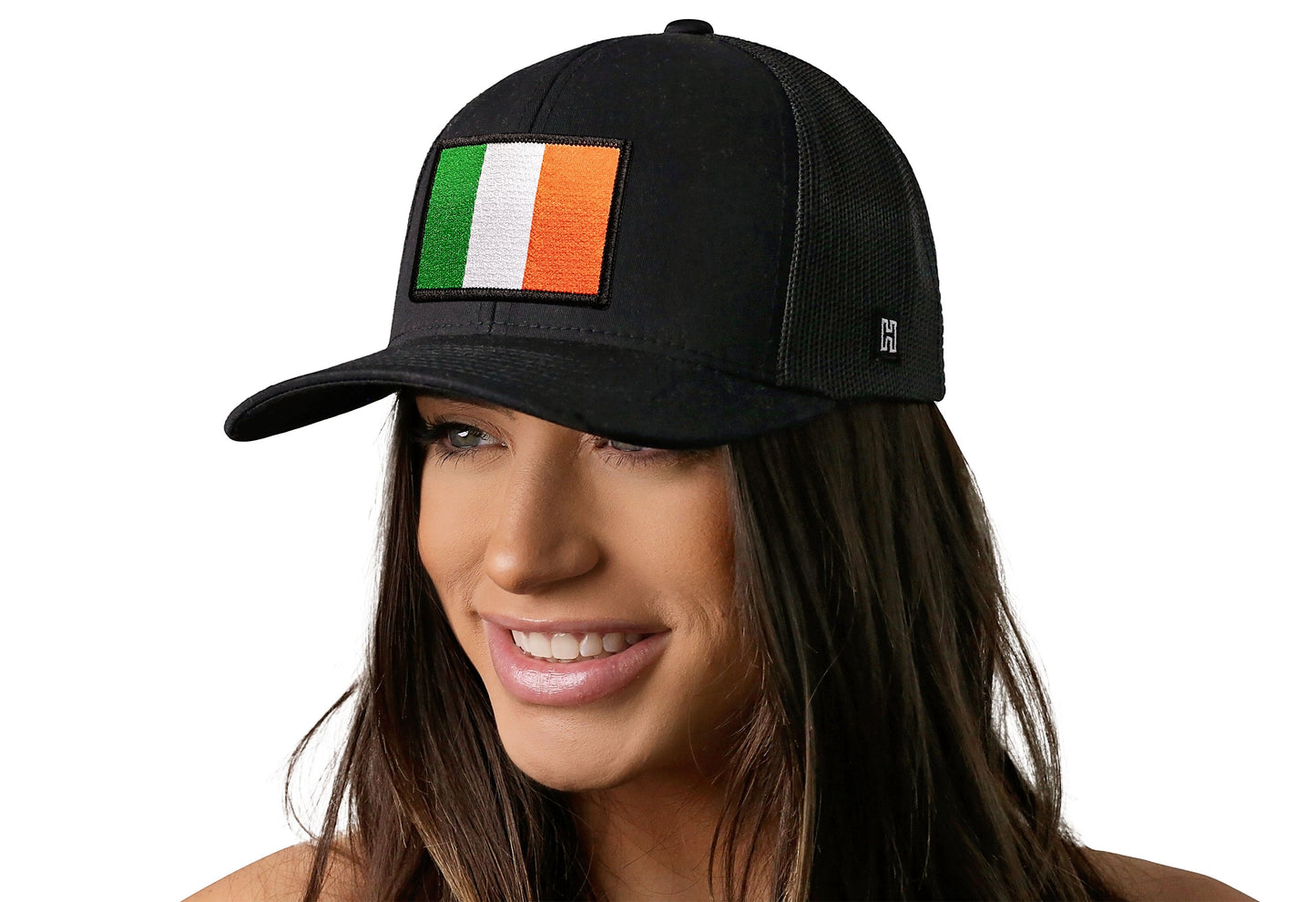 Ireland Flag Trucker Haka Hat Black Irish Snapback