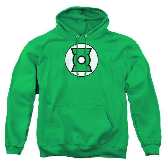 Justice League Of America Green Lantern Logo Mens Hoodie Kelly Green