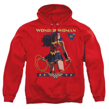 Load image into Gallery viewer, Wonder Woman Ww 80Th Stance Mens Hoodie Red