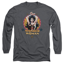 Load image into Gallery viewer, Jla Powerful Woman Mens Long Sleeve Shirt Charcoal Officially Licensed
