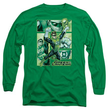 Load image into Gallery viewer, Jla Green Lantern Panels Mens Long Sleeve Shirt Kelly Green Officially Licensed