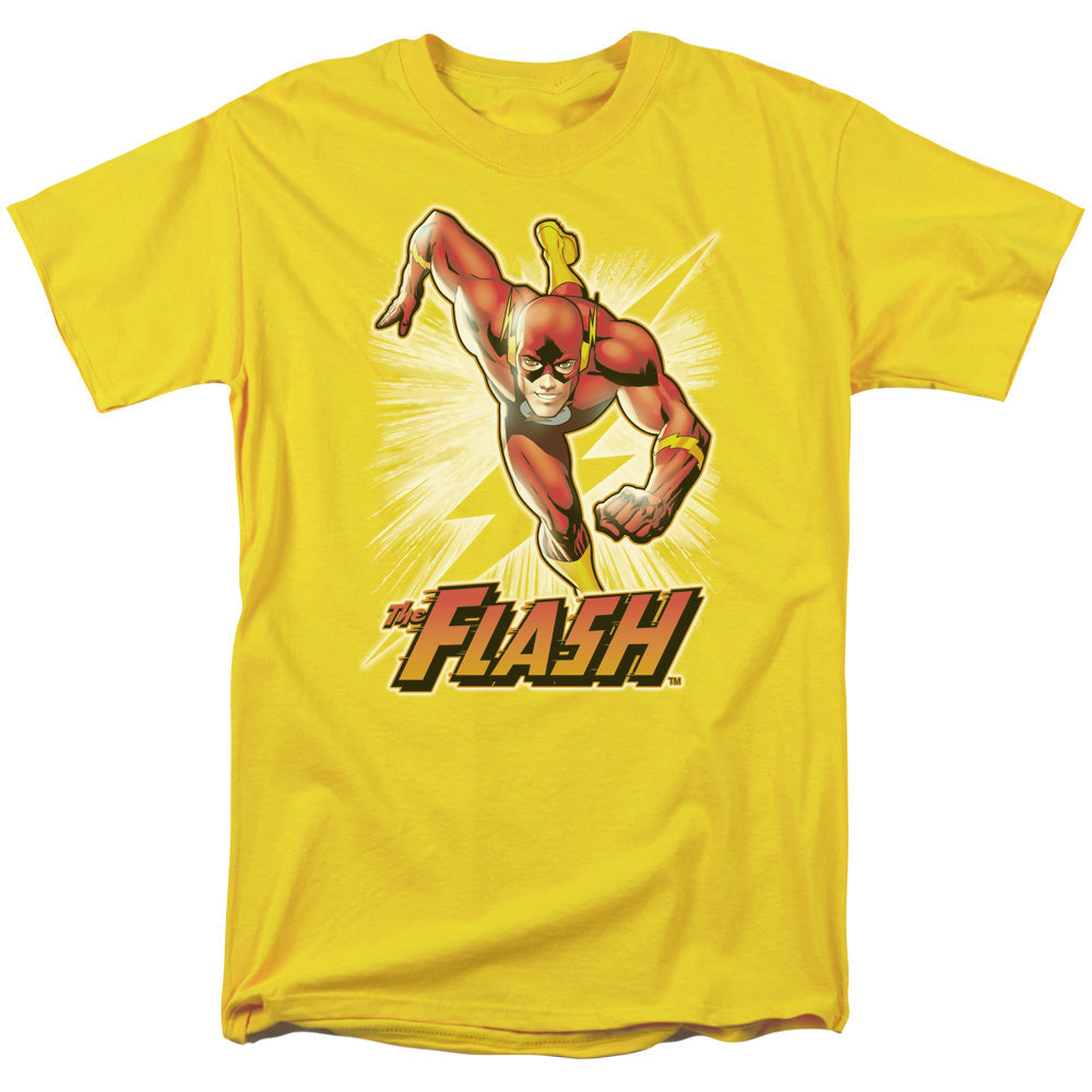 Justice League Of America Flash Yellow Mens T Shirt Yellow