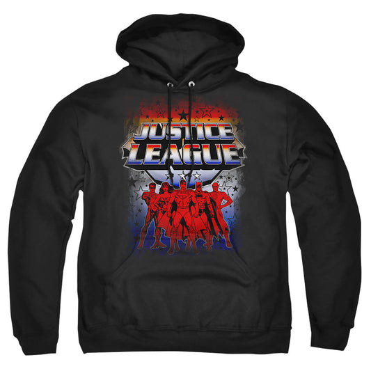 Justice League Of America Star League Mens Hoodie Black