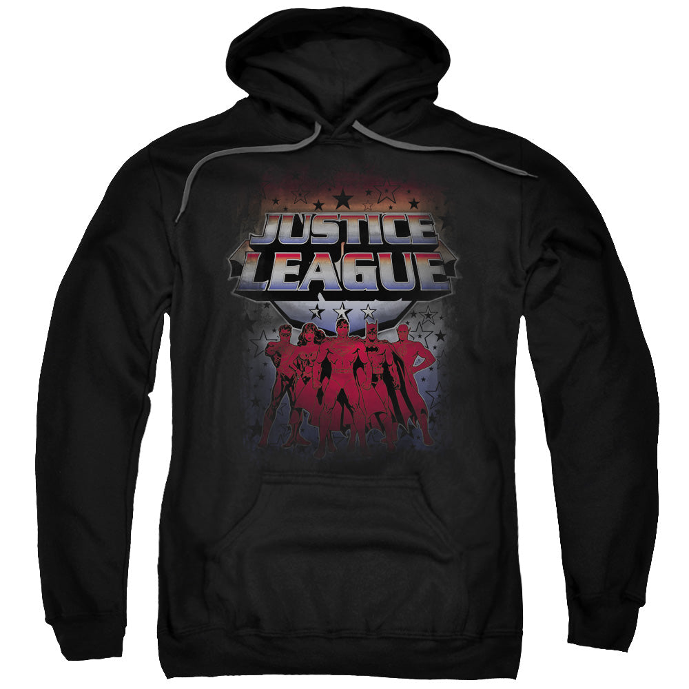 Justice League Star League Mens Hoodie Black