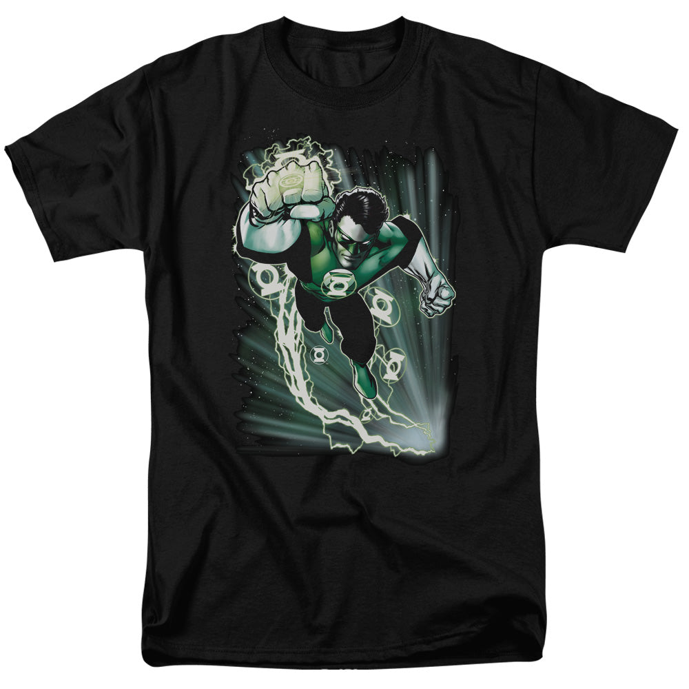 Justice League Of America Emerald Energy Mens T Shirt Black