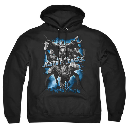 Justice League Of America Justice Storm Mens Hoodie Black