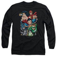 Load image into Gallery viewer, Jla Break Free Mens Long Sleeve Shirt Black Officially Licensed