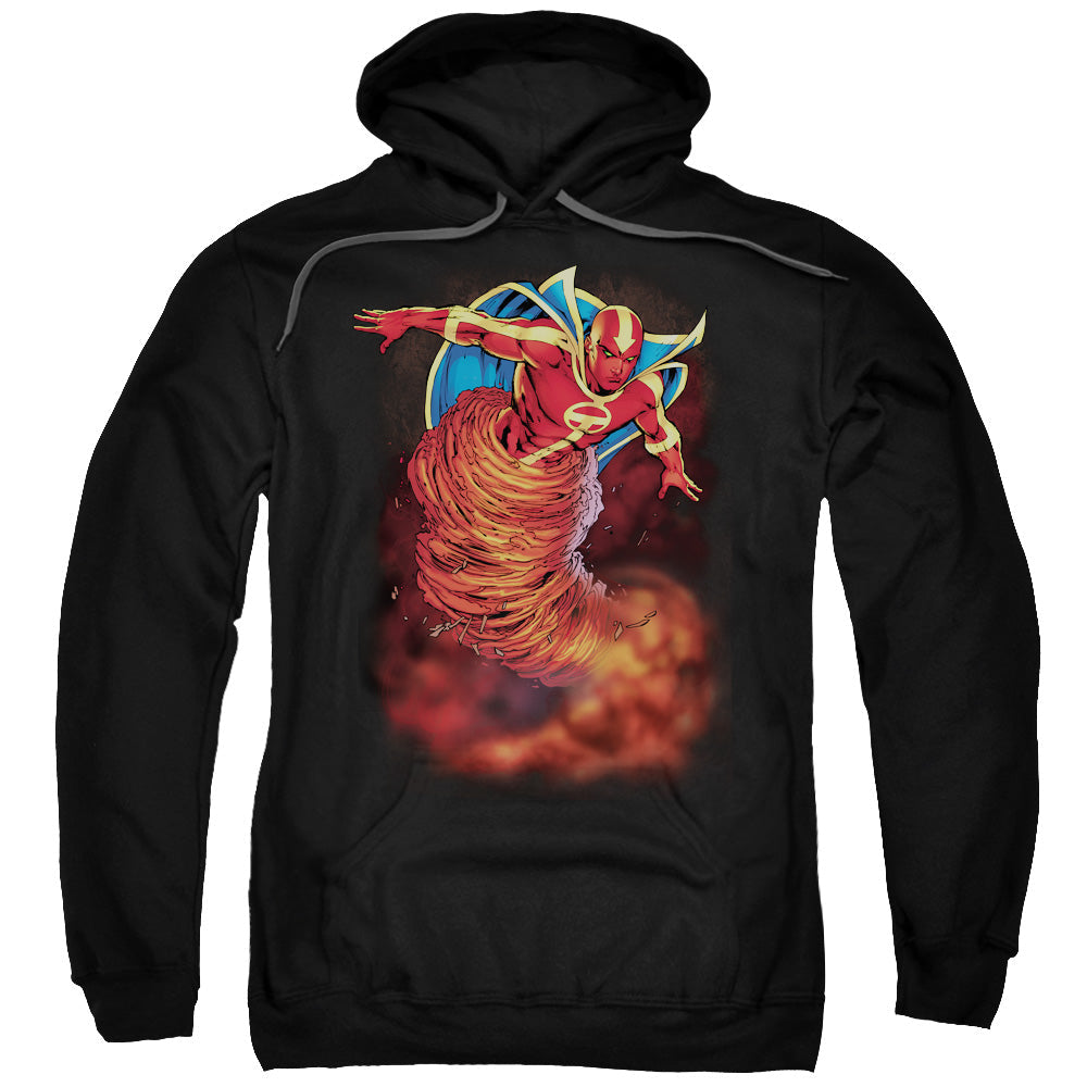 Justice League Tornado Cloud Mens Hoodie Black