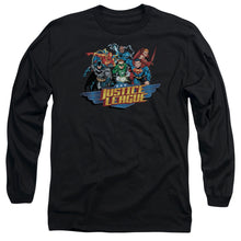 Load image into Gallery viewer, Jla Ready To Fight Mens Long Sleeve Shirt Black Officially Licensed